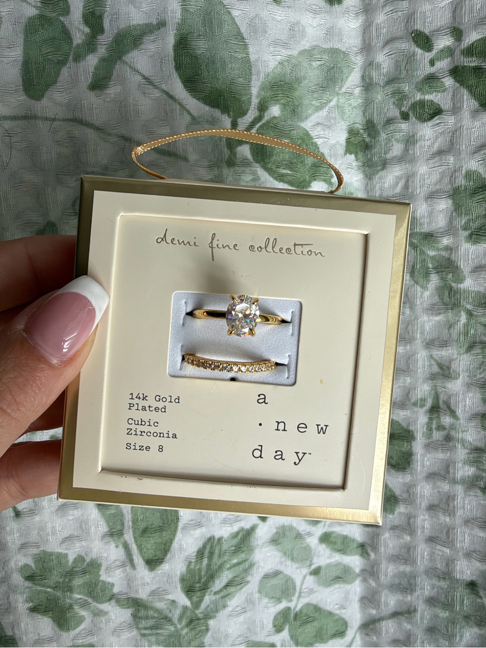 ✨ A New Day Demi Fine Oval Ring Set ✨